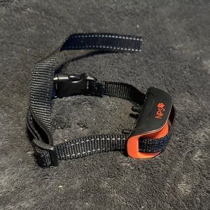 Dog Bark Coiler Black and Orange Adjustable Strape